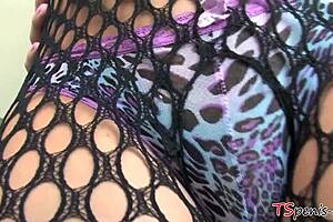 small titted tranny crystal masturbates her ass and tits