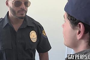 kinky gay dylan hayes barebacked hard by bbc officer dillion diaz