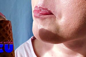 Sucking Ice Cream Like a Cock