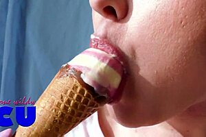 Sucking Ice Cream Like a Cock