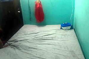 My Latina girlfriend rides me in cowgirl while viewers watch on webcam