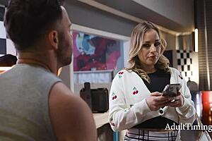 Classy Influencer Hooks Up with Greasy Mechanic!