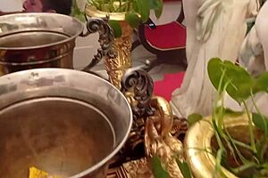 A masked older gay man