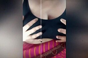 Desi bhabi GETS HOT telling her story with dirty audio in telugu