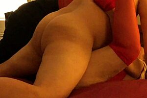 Granny says, 'lick me to orgasm in christmas lingerie'