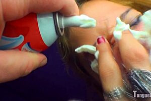 Mckensie Creme licked with tongue