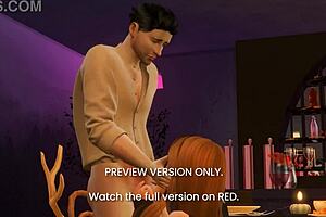 wow, check out this naughty 3d dinner scene!