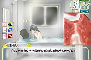 夏、めいと。playing this hentai game with big tits and creampie.