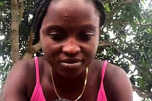 Crazy bitch unboxes packages in front of strangers