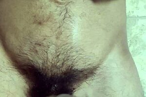 I play with my navel and cum as a gay solo