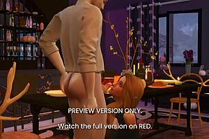 wow, check out this naughty 3d dinner scene!