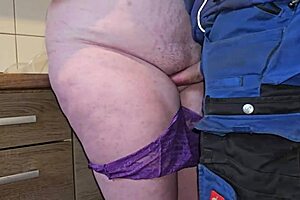 Boss Milf Strips Pants For Clit Play!