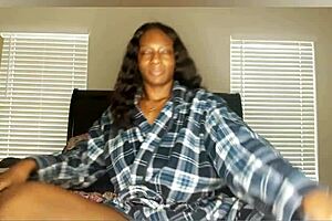 missing you joi, my ebony girlfriend with big tits gives jerk off instructions