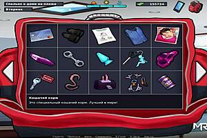 Maid feels excited to clean in summertimesaga game