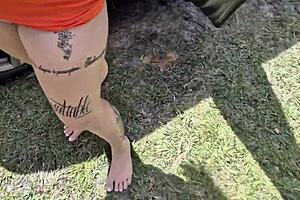 I did a whore thing in the car with my friend called three horny guys to fuck our hairy pussy