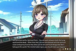 Oh wow, luna's blowjob in the hentai game is so intense!