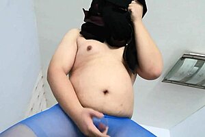 Gay Boy Models Silk Stockings in Detailed Fashion Show