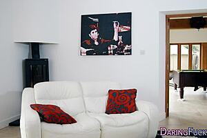 Cute European Babe Receives Facial Cumshot