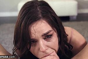 i'm juliette march, gaggin' all over that hard cock in a rough deepthroat session