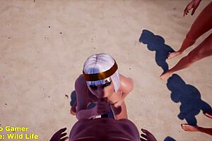 Check out this wild 3D porn game blowjob with monster cocks and cumshots