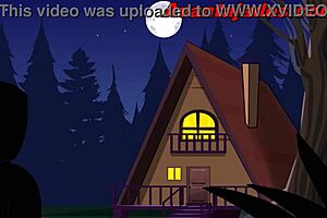 i'm watchin this cartoon gay guy from the forest bein perverted