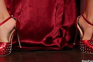 romi rain showing off big tits in sexy bts