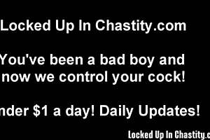 Chastity play with a femdom twist, POV experience