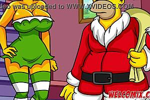 Christmas present: giving wife to beggars in simptoons simpsons hentai?