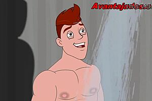 i'm watchin this cartoon gay guy from the forest bein perverted