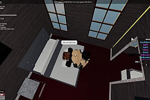 Exploring big tits and ass in roblox condo virtual world