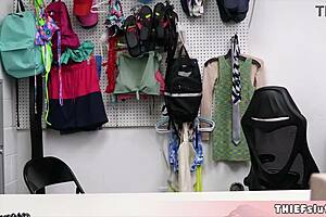 Cute Teen Demi Hawks Caught Shoplifting Gets Rough Punishment On Her Tiny Pussy