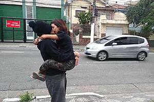 Amateur public sex in streets of Santana, Sao Paulo