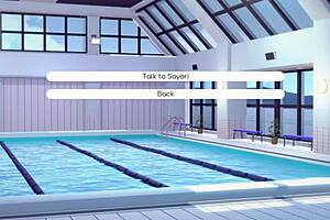 doki doki literature club hentai features suggestive footjob in anime game adaptation