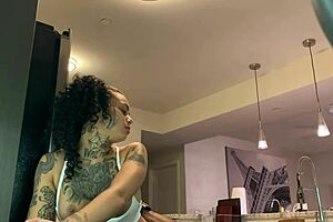 sexy latina groceries away, takes big black dick!