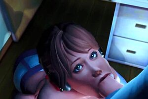 Sfm pov blowjobs compilation with milf oral in fantasy game