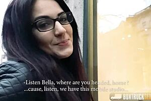 Bella Beretta Wears Glasses During Outdoor Massage Session