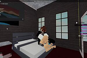 Exploring big tits and ass in roblox condo virtual world