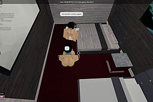 Exploring big tits and ass in roblox condo virtual world