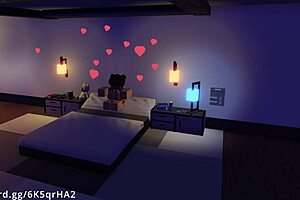 Demon Fucks Hot Slut Fan in Missionary with Monster Cock Creampie on Roblox