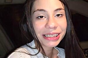 Girlfriend swallows my cock crazy