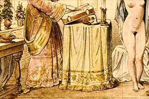 vintage erotic cartoon illustration