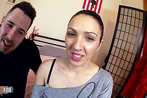 Pamela sanchez gives blowjob then gets fucked and facialed by kevin white.