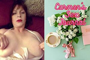 Cumming With Granny Carmen In Lingerie And Corset