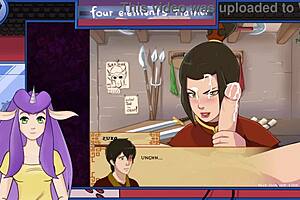 avatar the last airbender hentai features a royal handjob in the game