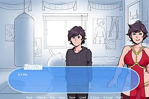 step family engages in intimate shower activities during snow daze