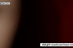 Detailed artistic representation of a naked Czech teenage beauty