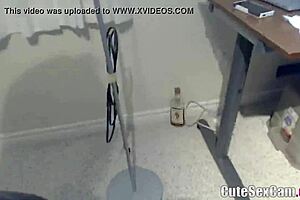 In this webcam scene, a sweet couple starts with a blowjob before intense fucking.