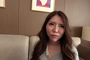 Glamorous babe Airi shakes her big tits and ass during hardcore session