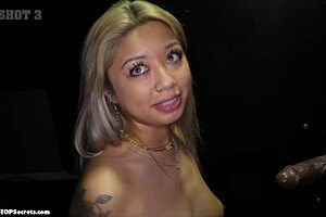 Big cock lover Gia enjoys swallowing cum