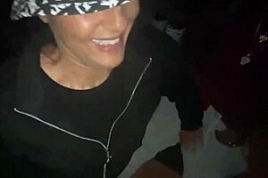 Yolanda yamz sucks two dicks at park